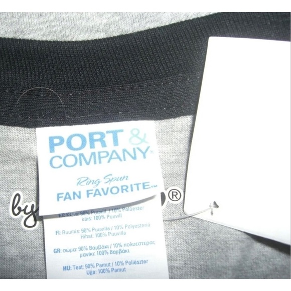 Sanrio Hello Kitty Raglan Gray Black y2k Style Kidcore Red Apple Port & Company - Picture 4 of 5